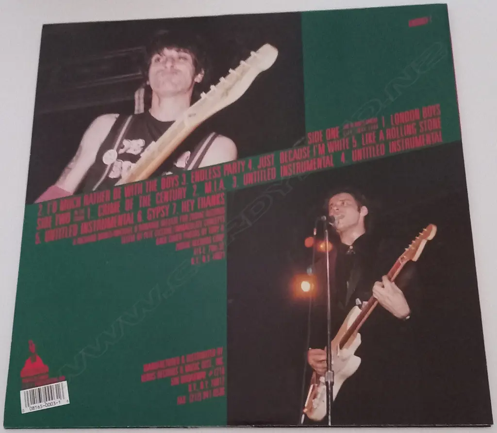 Johnny Thunders & Wayne Kramer, Gang War Image 1++